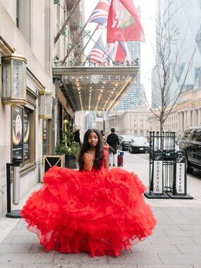 Crimson Royale Custom Ballgown